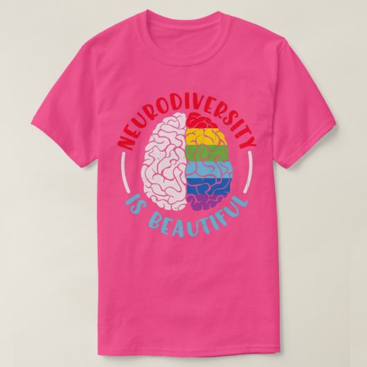 Neurodiversity Brain ADHD Autisme Awareness Gift T-shirt (Design voorkant)