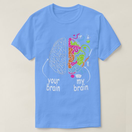 Neurodiversity brain Gift idea of Dyslexia ADHD A T-shirt (Design voorkant)