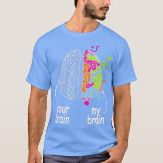 Neurodiversity brain Gift idea of Dyslexia ADHD A T-shirt