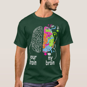 Neurodiversity brain Gift idea of Dyslexia ADHD A T-shirt