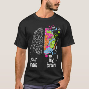 Neurodiversity brain Gift idea of Dyslexia ADHD A T-shirt