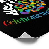 Neurodiversity Celebrate Mental Health ADHD Autism Poster (Hoek)