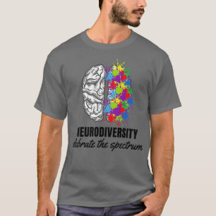 Neurodiversity Celebrate Spectrum Brain Autisme T-shirt