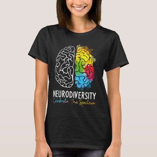 Neurodiversity Celebrate The Spectrum Autism Suppo T-shirt (Voorkant)