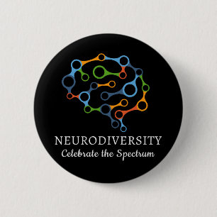 Neurodiversity Celebrate the Spectrum Gifts Button