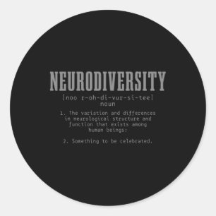 Neurodiversity Definition Autism Awareness Maand Ronde Sticker