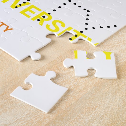 Neurodiversity dots Puzzle Legpuzzel (Zijkant)