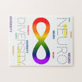 Neurodiversity dots Puzzle Legpuzzel (Horizontaal)