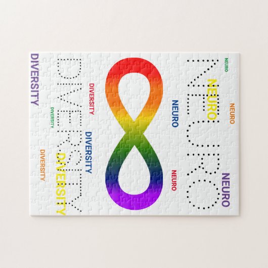 Neurodiversity dots Puzzle Legpuzzel (Horizontaal)