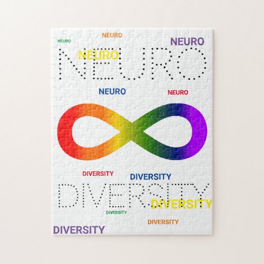 Neurodiversity dots Puzzle Legpuzzel (Verticaal)