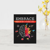 Neurodiversity Embrace Adhd Autism Asd Awareness G Kaart (Gele Bloem)