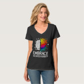 Neurodiversity Embrace Adhd Autism Asd T-shirt (Voorkant volledig)