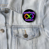 Neurodiversity Goddess badge Ronde Button 5,7 Cm (In situ)