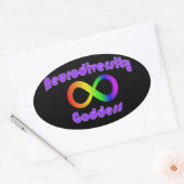 Neurodiversity Goddess sticker (Envelop)