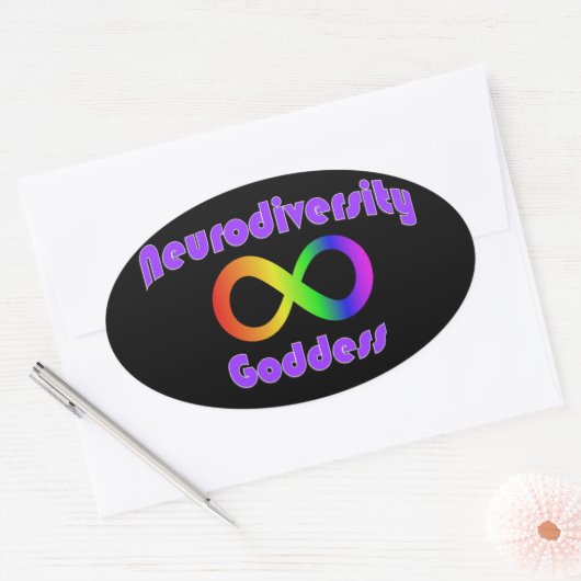 Neurodiversity Goddess sticker (Envelop)