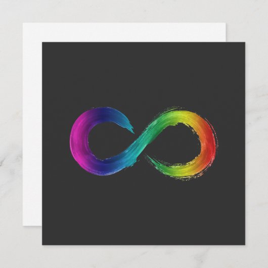 Neurodiversity Infinity Logo kaart (Voorkant / Achterkant)