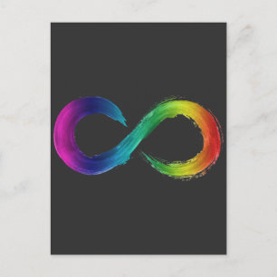 Neurodiversity Infinity Logo Shirt Briefkaart