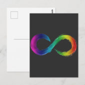 Neurodiversity Infinity Logo Shirt Briefkaart (Voorkant / Achterkant)