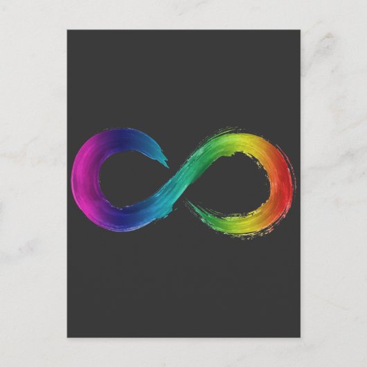Neurodiversity Infinity Logo Shirt Briefkaart (Voorkant)