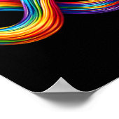 Neurodiversity Infinity Sign Regenboog Symbool Aut Poster (Hoek)