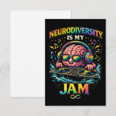 Neurodiversity Is My Jam Bedankkaart (Voorkant / Achterkant)