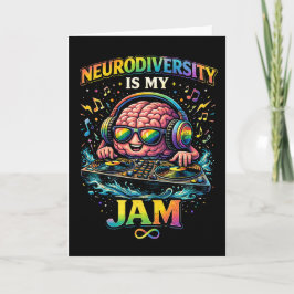 Neurodiversity Is My Jam Feestdagen Kaart