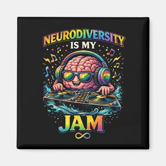 Neurodiversity Is My Jam Magneet (Voorkant)
