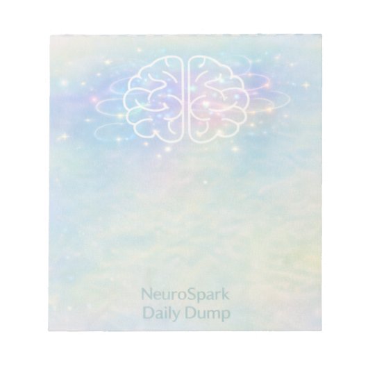 Neurodiversity NeuroSpark Daily Dump Pastel Design Notitieblok (Voorkant)