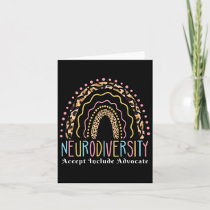 Neurodiversity Rainbow Accepteren Advocate Love Au Kaart