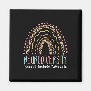 Neurodiversity Rainbow Accepteren Advocate Love Au Magneet