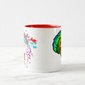 #neurodiversity Rainbow Brain Unicorn Coffee Mok (Center)