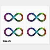 Neurodiversity Rainbow Infinity Waterverf Rechthoekige Sticker (Vel)