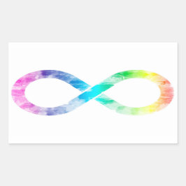 Neurodiversity Rainbow Waterverf Infinity Sticker
