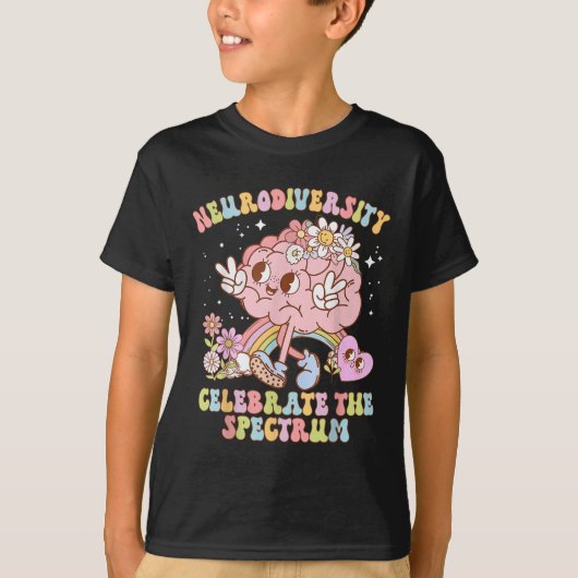 Neurodiversity Shirt Autisme Spectrum ASD ADHD Reg (Voorkant)