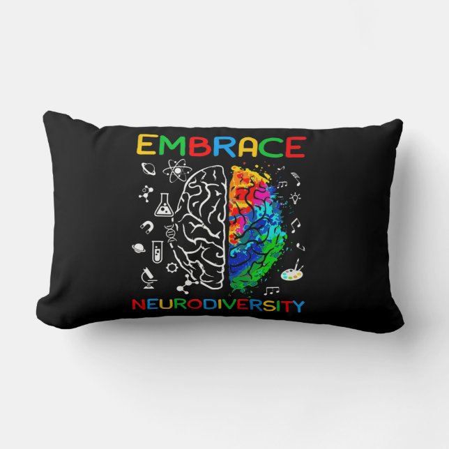 Neurodiversity Shirt Embrace ADHD Autisme Awarenes Kussen (Voorkant)