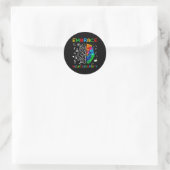 Neurodiversity Shirt Embrace ADHD Autisme Awarenes Ronde Sticker (Tas)