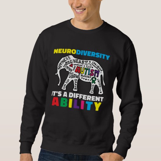 Neurodiversity Symbol Ability Autism Creature Men  Trui (Voorkant)