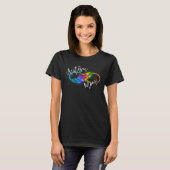 Neurodiversity Symbol Rainbow Infinity Autism Mom  T-shirt (Voorkant volledig)