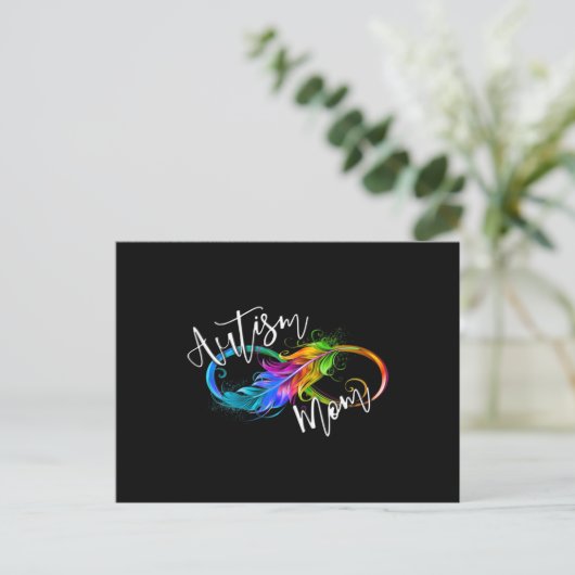 Neurodiversity Symbol Rainbow Infinity Autisme Mam Briefkaart (Staand voorkant)