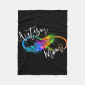 Neurodiversity Symbol Rainbow Infinity Autisme Mam Fleece Deken (Voorkant)