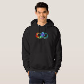 Neurodiversity Symbol Rainbow Infinity Autisme Mam Hoodie (Voorkant volledig)
