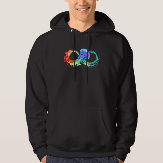 Neurodiversity Symbol Rainbow Infinity Autisme Mam Hoodie (Voorkant)