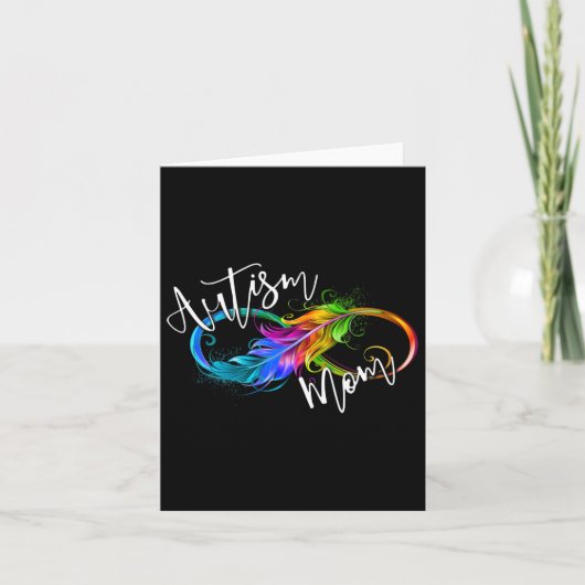 Neurodiversity Symbol Rainbow Infinity Autisme Mam Kaart (Voorkant)