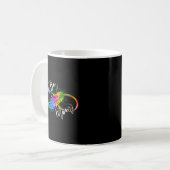 Neurodiversity Symbol Rainbow Infinity Autisme Mam Koffiemok (Voorkant links)