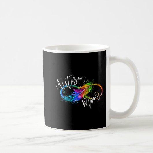 Neurodiversity Symbol Rainbow Infinity Autisme Mam Koffiemok (Rechts)