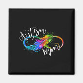 Neurodiversity Symbol Rainbow Infinity Autisme Mam Magneet (Voorkant)