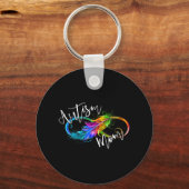Neurodiversity Symbol Rainbow Infinity Autisme Mam Sleutelhanger (Voorkant)