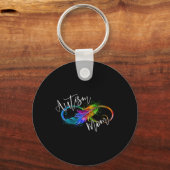 Neurodiversity Symbol Rainbow Infinity Autisme Mam Sleutelhanger (Voorkant)