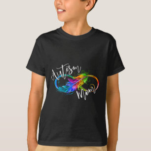 Neurodiversity Symbol Rainbow Infinity Autisme Mam T-shirt