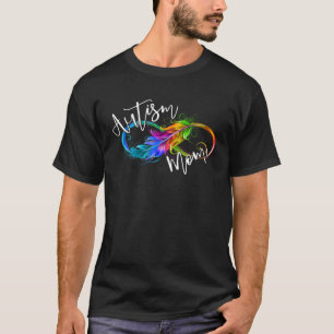 Neurodiversity Symbol Rainbow Infinity Autisme Mam T-shirt